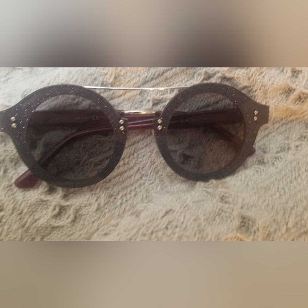 Jimmy Choo Glittery Black Sunglasses - Picture 4 of 7